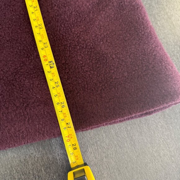 L.L. Bean Women's Maroon Burgundy Wool-Blend Hooded Coat Jacket Button, Size S - Picture 6 of 6